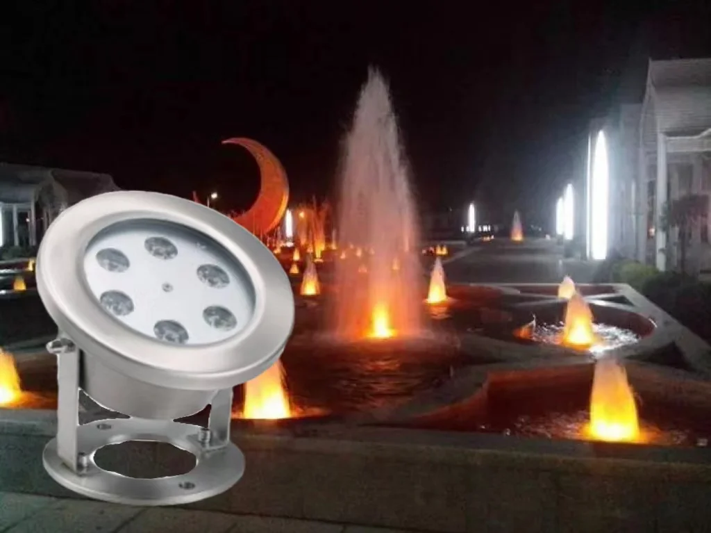 Fontaine LED sous-marine, conforme à la norme IP68, éclairage d'extérieur, idéal pour une piscine, 12V, 316