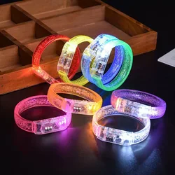 light bracelet LED Light Up Bracelets Neon Glowing Bangle Luminous Wristbands Glow in The Dark Party Supplies for Kids Adults