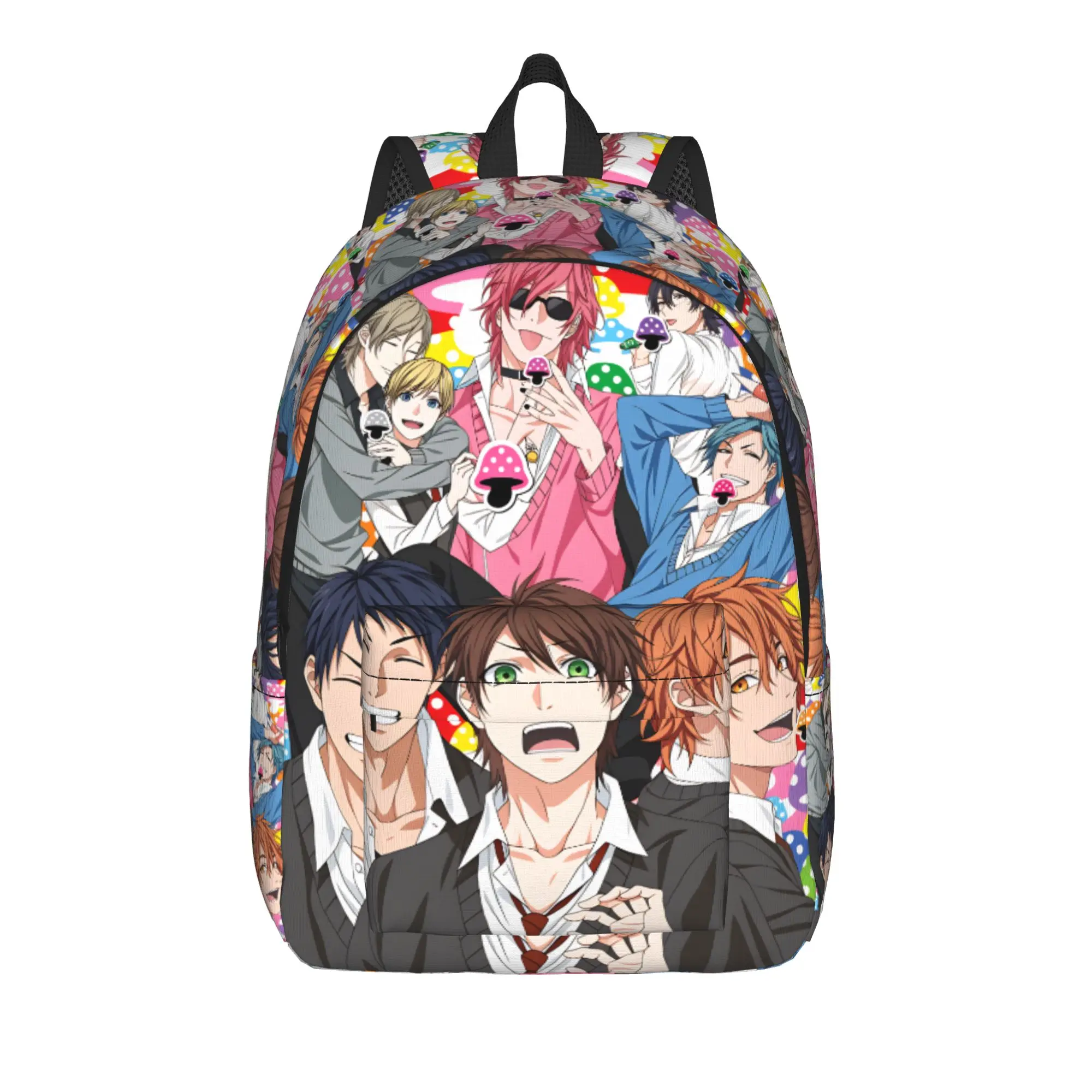 Yarichin B Club Yuri Backpack  Male Polyester College Backpacks Large Streetwear High School Bags Rucksack