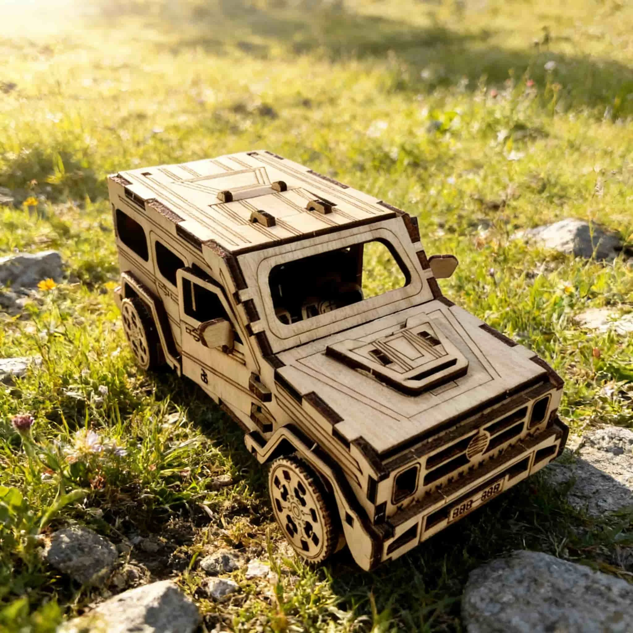 

Деревянный пазл для внедорожников, сделай сам, деревянный 3D сборка внедорожников, образовательный подарок на день рождения, Рождественский подарок