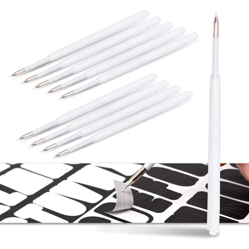 10 Pcs Fine Point Pin Pen Refills Spare Refill for Weeding Pens, Replace Refill Needle Pin Craft Vinyl Tools