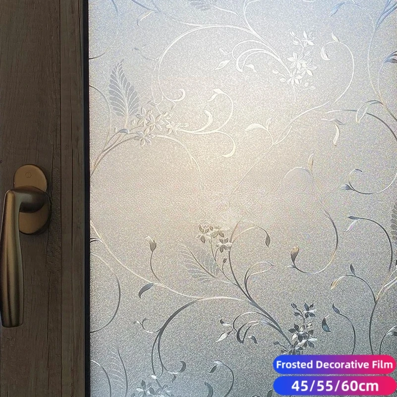 Vine Window Film Electrostatic Privacy Translucent Self Adhesive Window Clings Stickers Tinted Decorative Stained Glass Decals