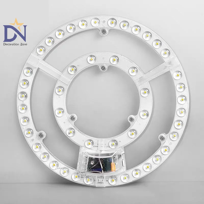 Premium 12W/18W/24W/36W/48W LED Panel Light Replacement Module Set for Wall Lamps and Ceiling Fans, 220V, Round Panel.