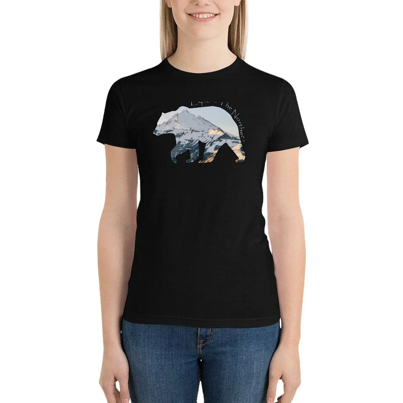 

Explore The Northwest- Bear Edition T-Shirt summer top tops Top Women