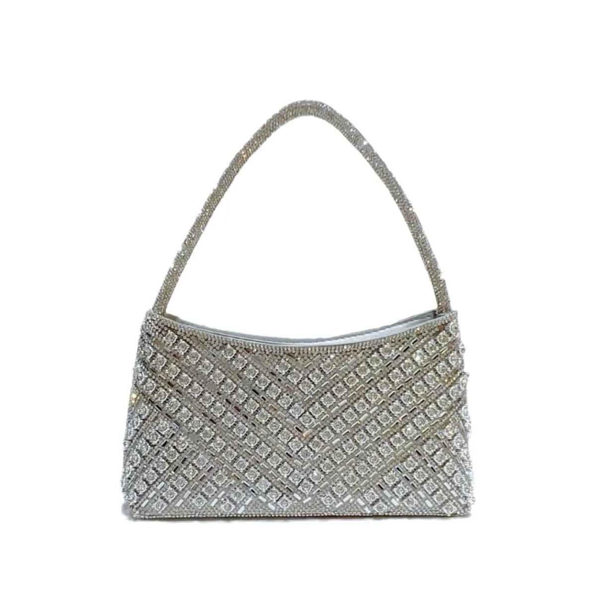 

Сумка для ужина с бриллиантами, сумка для банкета, вечернее платье под мышками, сумка через плечо с блестками, гламурный вечерние клатч Bolso Diseñador De Lujo