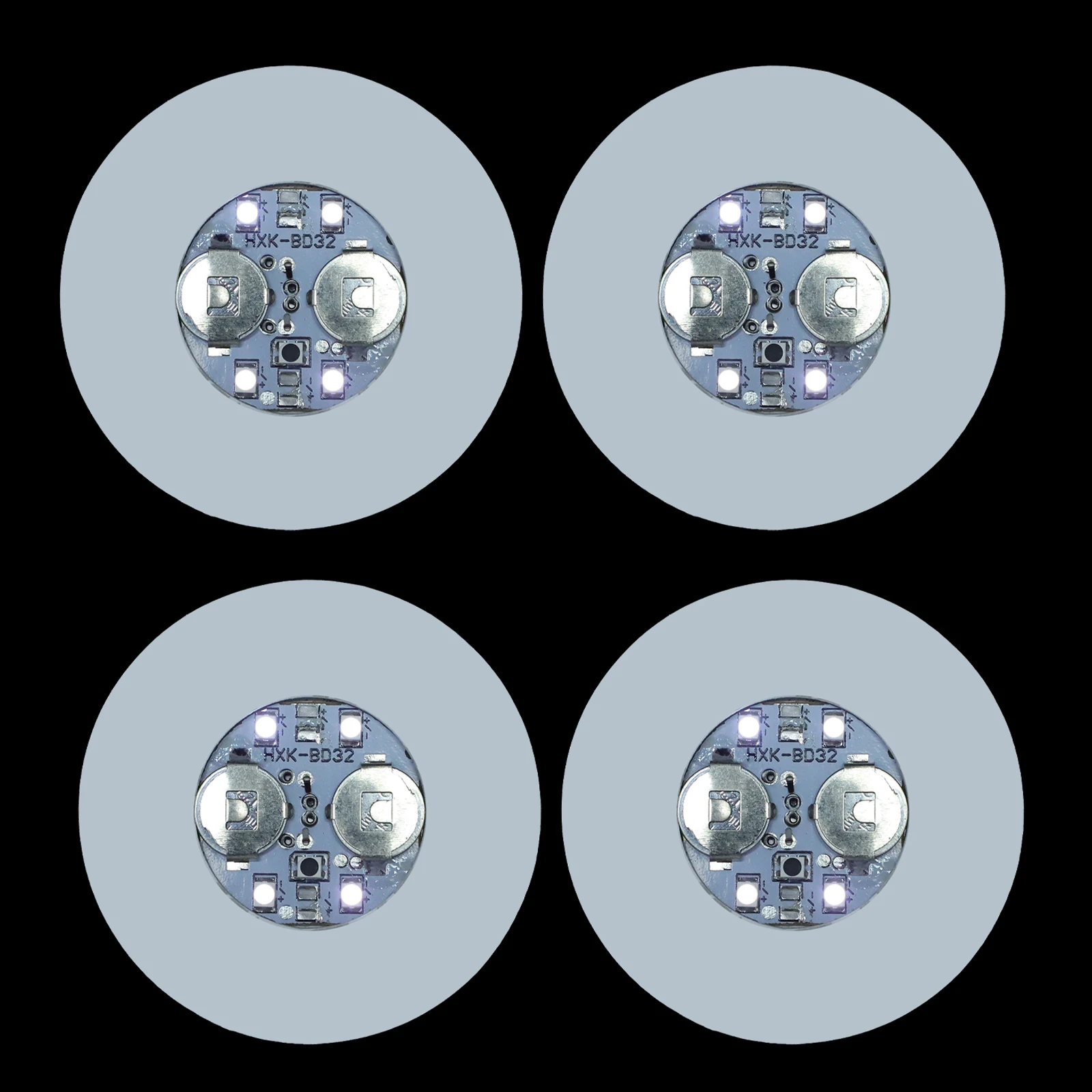 

4Pcs LED Bottle Coasters Light-Up Cup Mats for Bar Party Wedding Dinner Decoration Reusable Safe Material