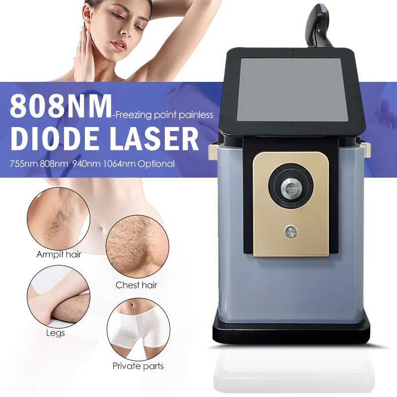 

2025 best 4000w diode 755 808 1064nm 940 4 longueurs d'onde laser diode glaze titanium laser legion hair removal machine equipme