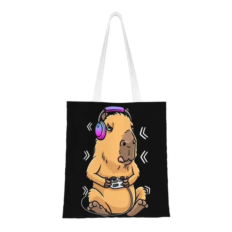 Capybara Giant Cavy Rodent Gamer-Bolso de mano para mujer, bandolera de lona, gran capacidad