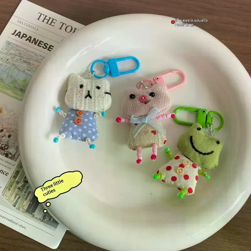 Frog Pig Cat Pendant Keychain  - Women'S Young Bags 评论和价格