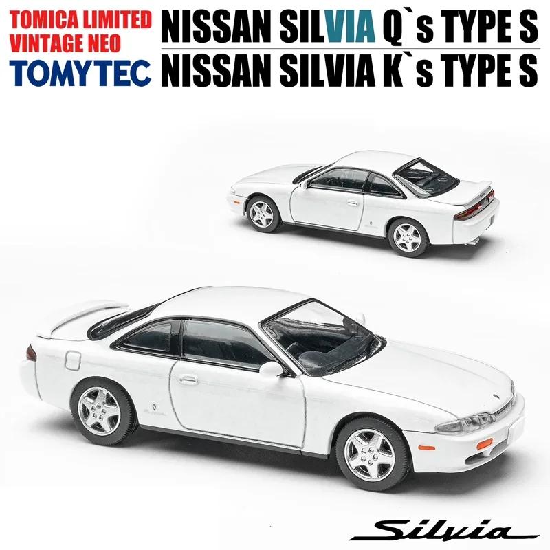 TAKARA TOMY TOMYTEC Tomica 1/64 TLV-N313a TLV-N313b NISSAN SILVIA Q'S TYPE Sโลหะผสมของเล่นมอเตอร์Diecastโลหะชุดของขวัญ