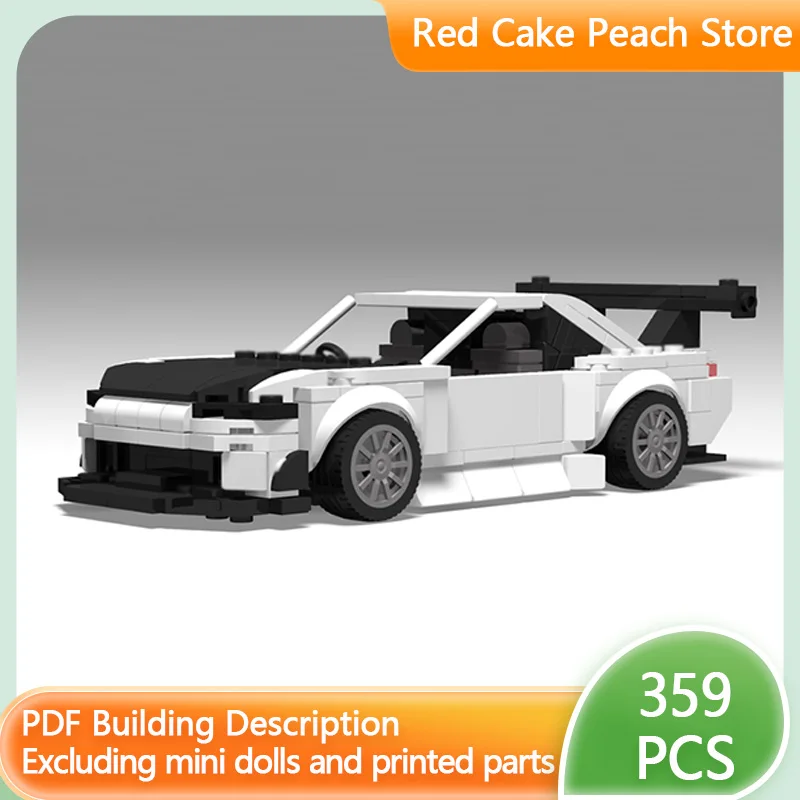 

Speed Racing Car Model MOC Building Bricks Silvia S15 Hypercar Modular Technology Children Holiday Gifts Assemble Toys Suit