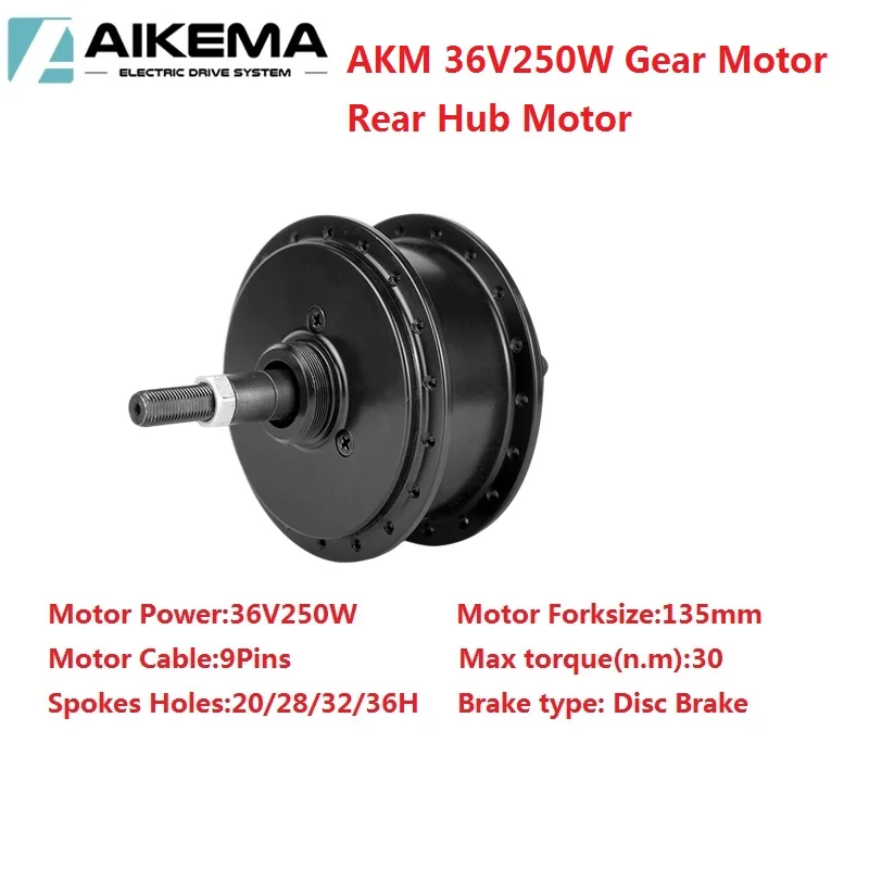 EbikeQ100CST 36V 250W front motor RPM-201/328 / Ebike 36V 250W hub motor / fork size:135mm Q100 36V 250W front motor ebike parts
