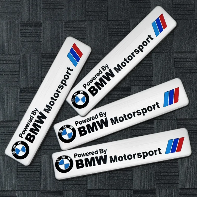 Car Styling 3D Aluminum Emblem Trunk Side Body Sticker Auto Accessories For BMW M Motorsport Performance M3 M5 M6 F01 F20 F10 X1