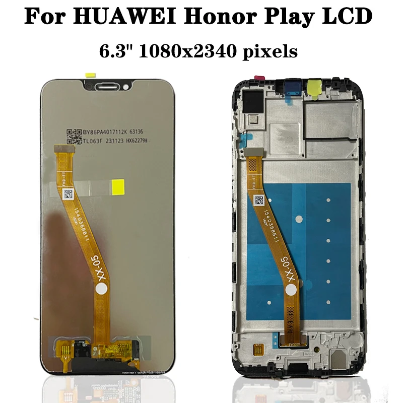 AAA Quality 10 Touch For Huawei Honor Play LCD Display Screen Touch Panel Digitizer With Frame For honor play COR-L29 COR-AL00