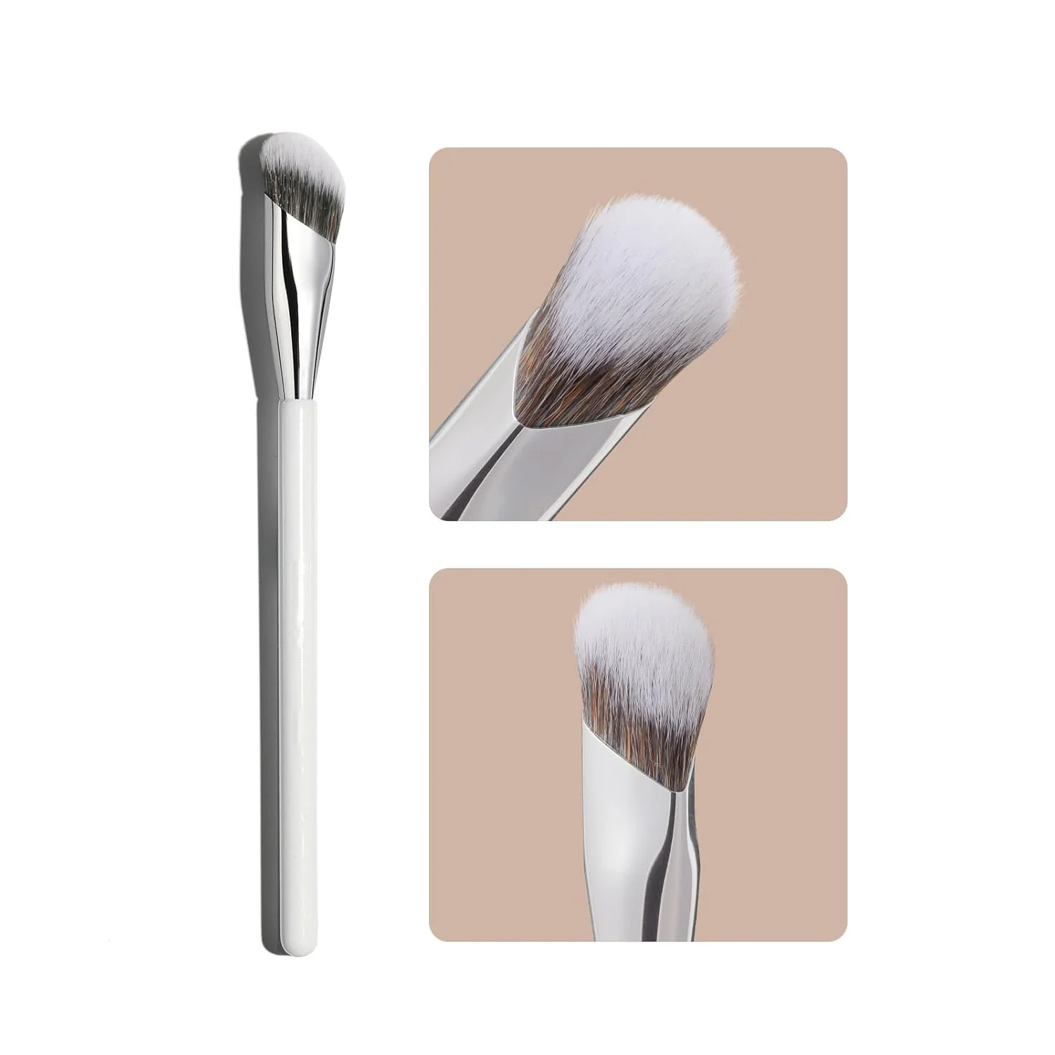

1/3pcs Concealer Brush Angled Under Eye Makeup Small Foundation Precision Face Blending Brush Liquid Makeup Nose Contour