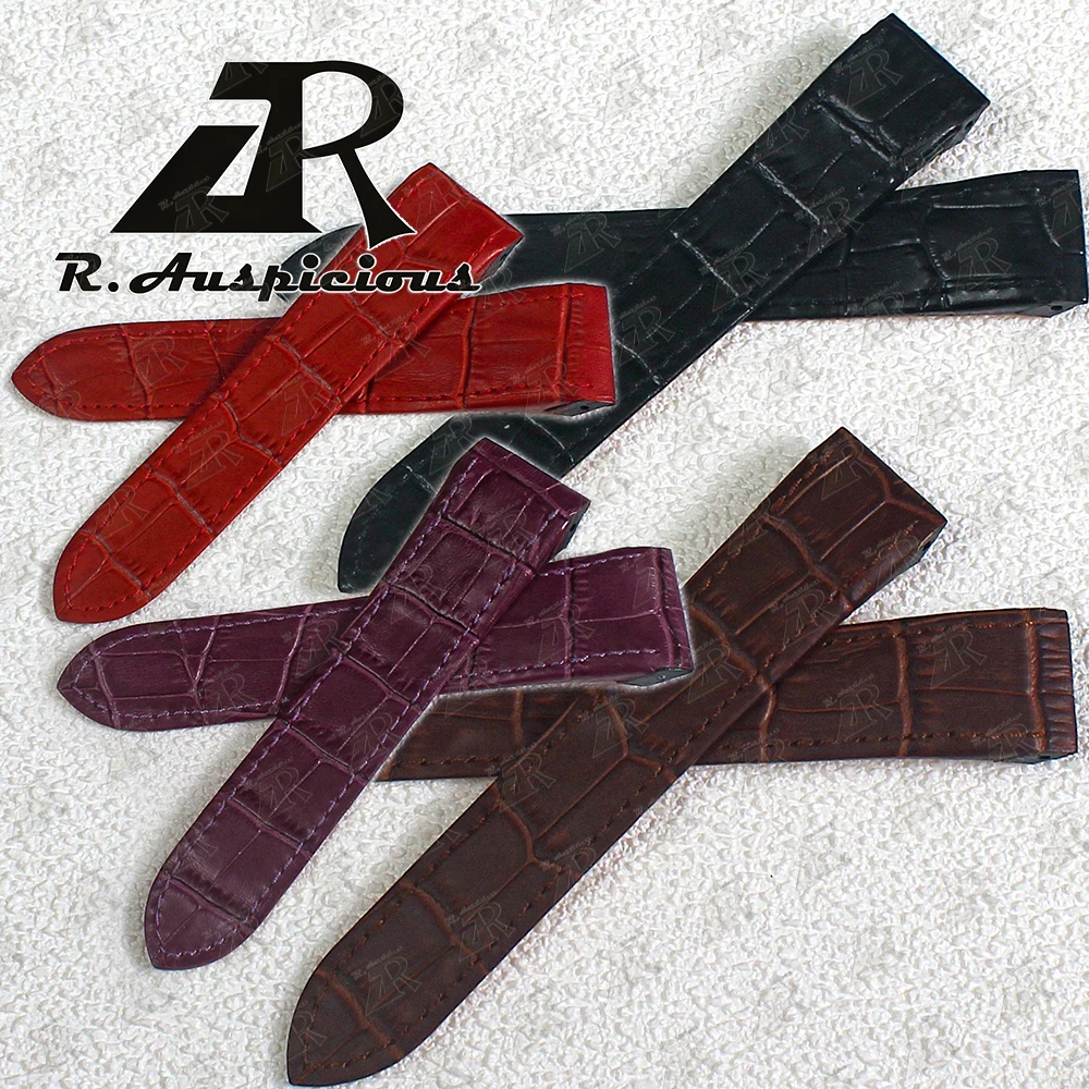 

Ремешок для часов Santos 100, мужской/женский ремешок для часов из воловьей кожи, складная пряжка, клейкий ремень на голову, аксессуары для часов 20/23/24,5 мм, ремешок для часов