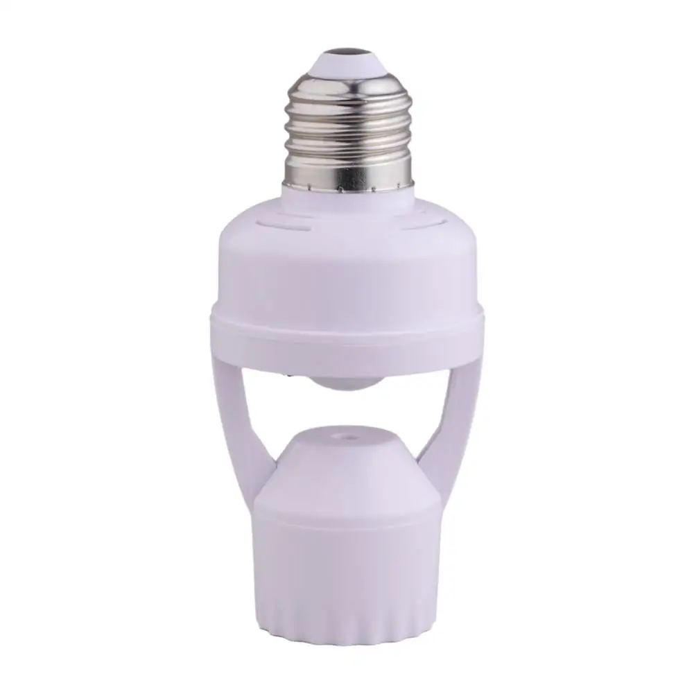Intelligent E27 Lamp Base Converter PIR Smart Motion Sensor Lamp Holder E27 Smart Light Bulb Holder Adapter