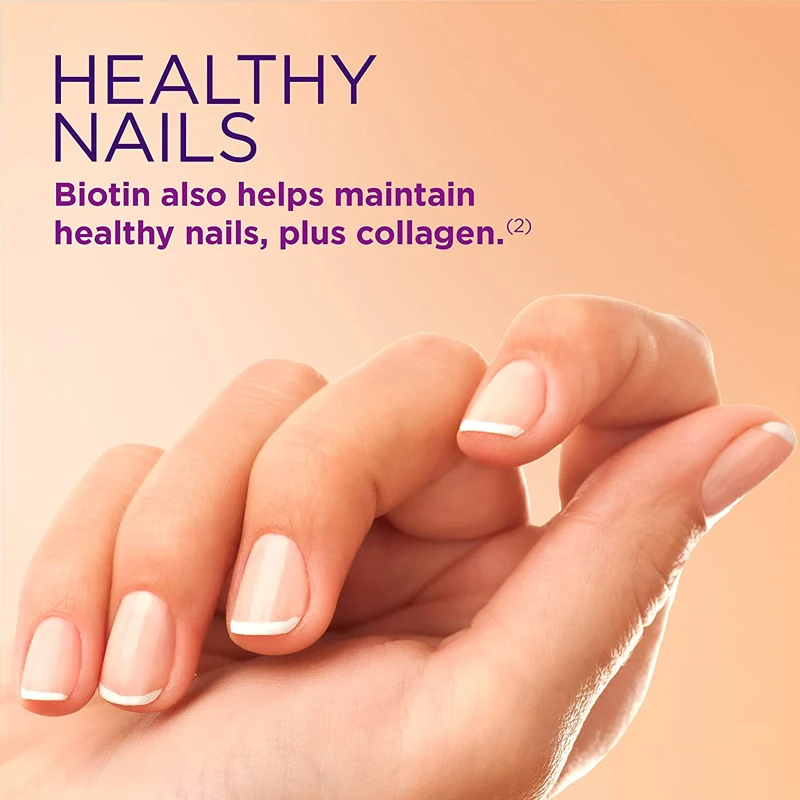 Hair, Skin & Nails Gummy Vitamins - Contains Biotin, Collagen - Promotes Hair Growth, Nourishes Skin, Strengthens Nails