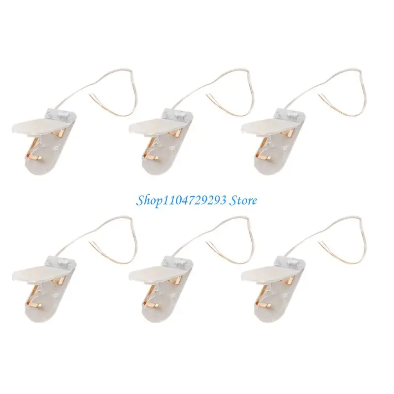 6pcs  Battery Holder With On/Off Power Button Plastic Case For Electronics Accessories Battery Box 