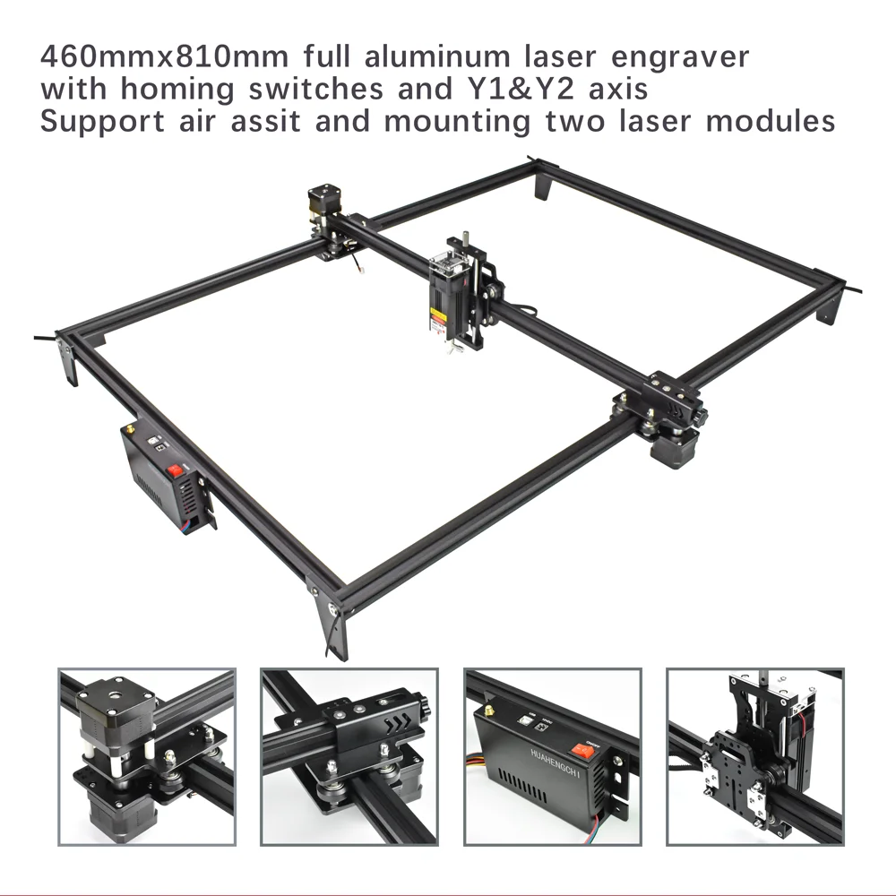 CNC Lasers ch neider Graveur mit 10W Laser modul Lasers chneid gravur maschine für Holz fräser Holz bearbeitungs werkzeuge Voll metall DIY