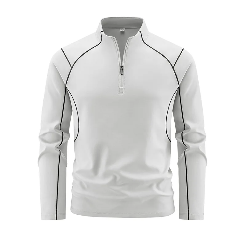 2026 Autumn Training Shirts Men's Outdoor Sports With a Base Running Mountaineering Fitness Sports Running Long Sleeve T-Shirt
