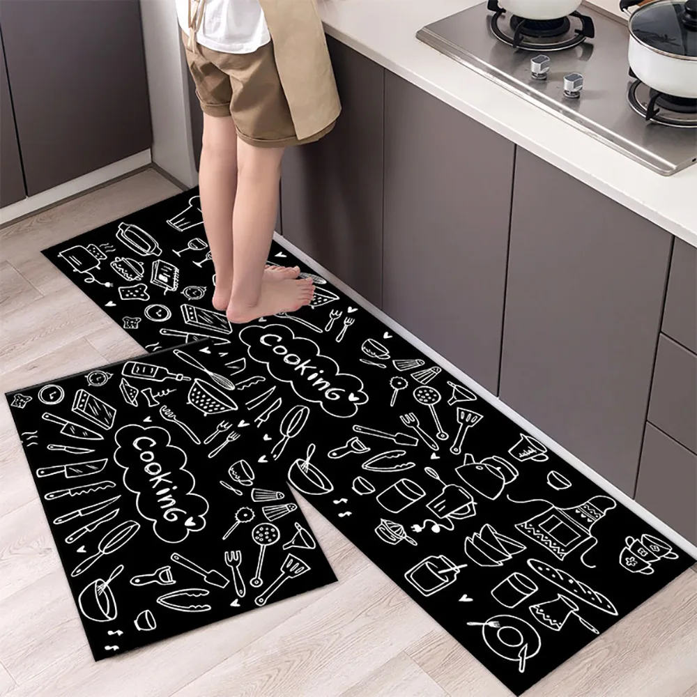 Diatom mud kitchen floor mat, anti slip, oil proof, waterproof mat, absorbent, oil absorbing, dirt resistant, household carpet