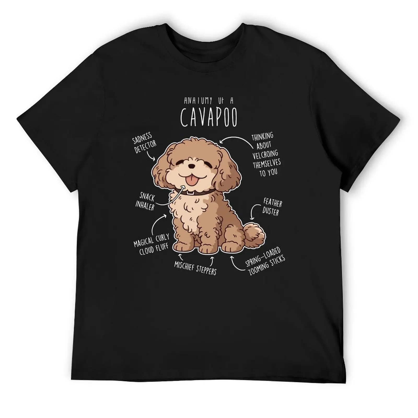 Cavapoo Dog Anatomy T-Shirt aesthetic clothes graphics t shirts for men pack