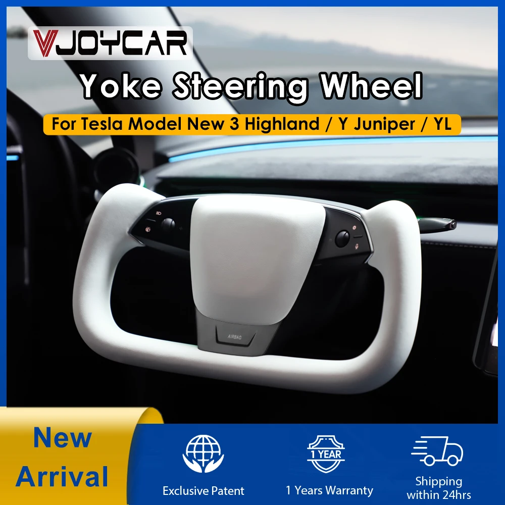 New Gen2 359mm Yoke Handle for Model Y Juniper Model YL YOKE Heating Steering Wheel Model-X-Style for Tesla Model 3 Highland