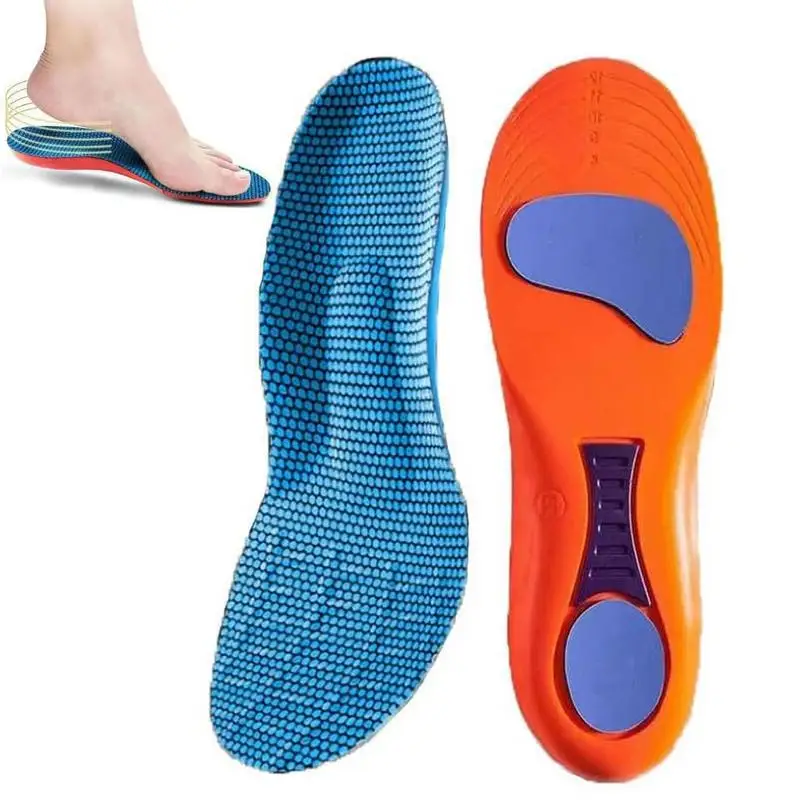 Orthopedic Comfort Insoles Shock Absorption Cushion Arch Support Insoles For Casual Shoes Non Slip Shoe Pads for Sneakers