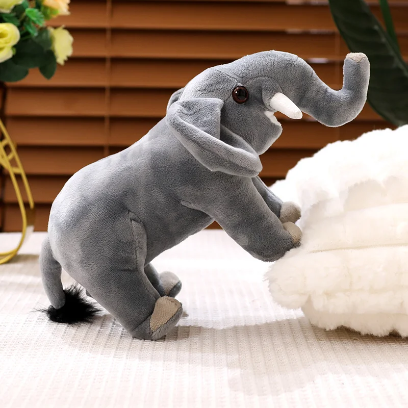 30/40cm grey simulation cute elephant plush toy for both men and women made of cotton for children's birthday gifts