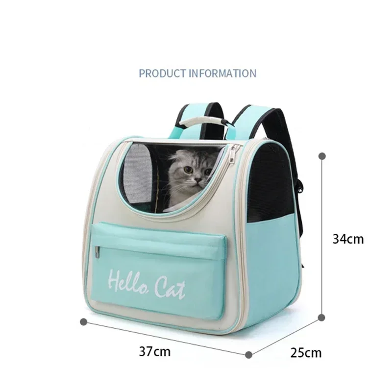 Portable Cat Bag Dog Bag Cat Bag Large Capacity Backpack for Pets Comfortable Breathable Portable Pet Bag for Hiking Walking