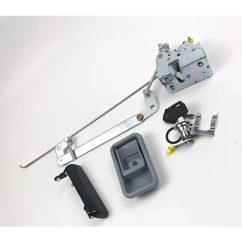 1set Cab Door Lock Assembly For Excavator Kobelco SK140 200 210 250 350-6E-8