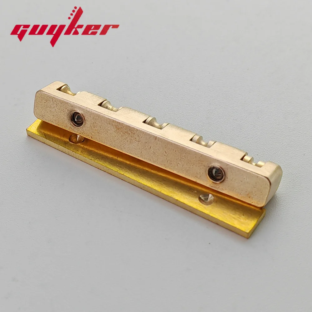 Height Adjustable 45mm Brass Roller Guitar Nut Replacement for 5 String Bass