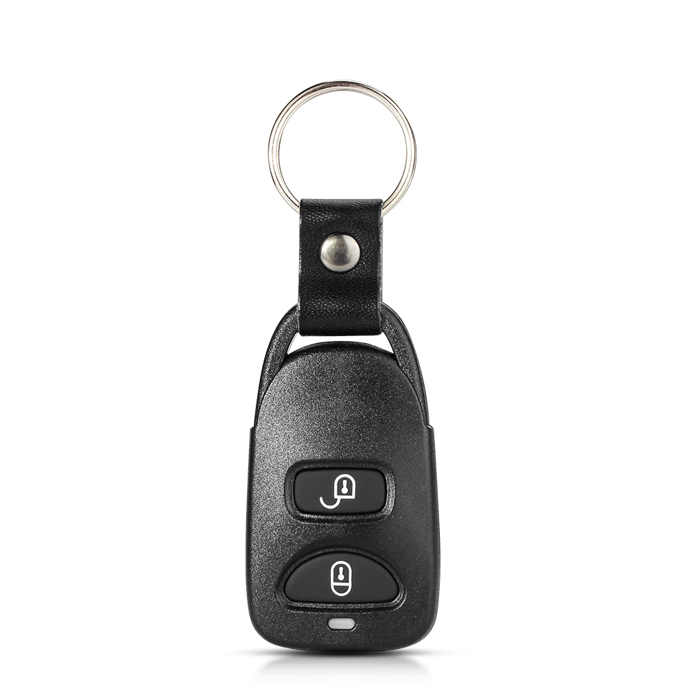 KEYYOU Car Key Shell Case 2 Buttons Remote Key Blank Cover Fit For Hyundai IX25 Tucson