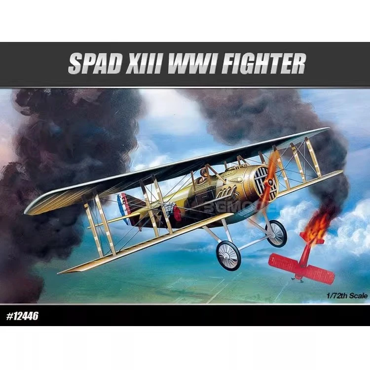 Academy Scale Modellbausatz 12446 SPAD XIII WWI FIGHTER 1/72