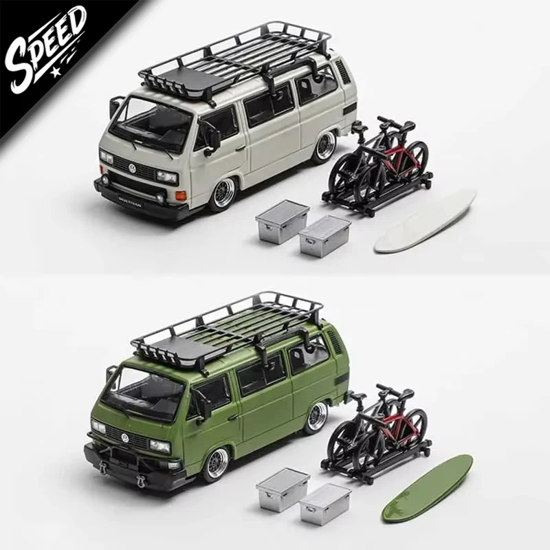

Mortal в наличии 1:64 T3 Camping Edition с аксессуарами, литая под давлением модель автомобиля, коллекция игрушек