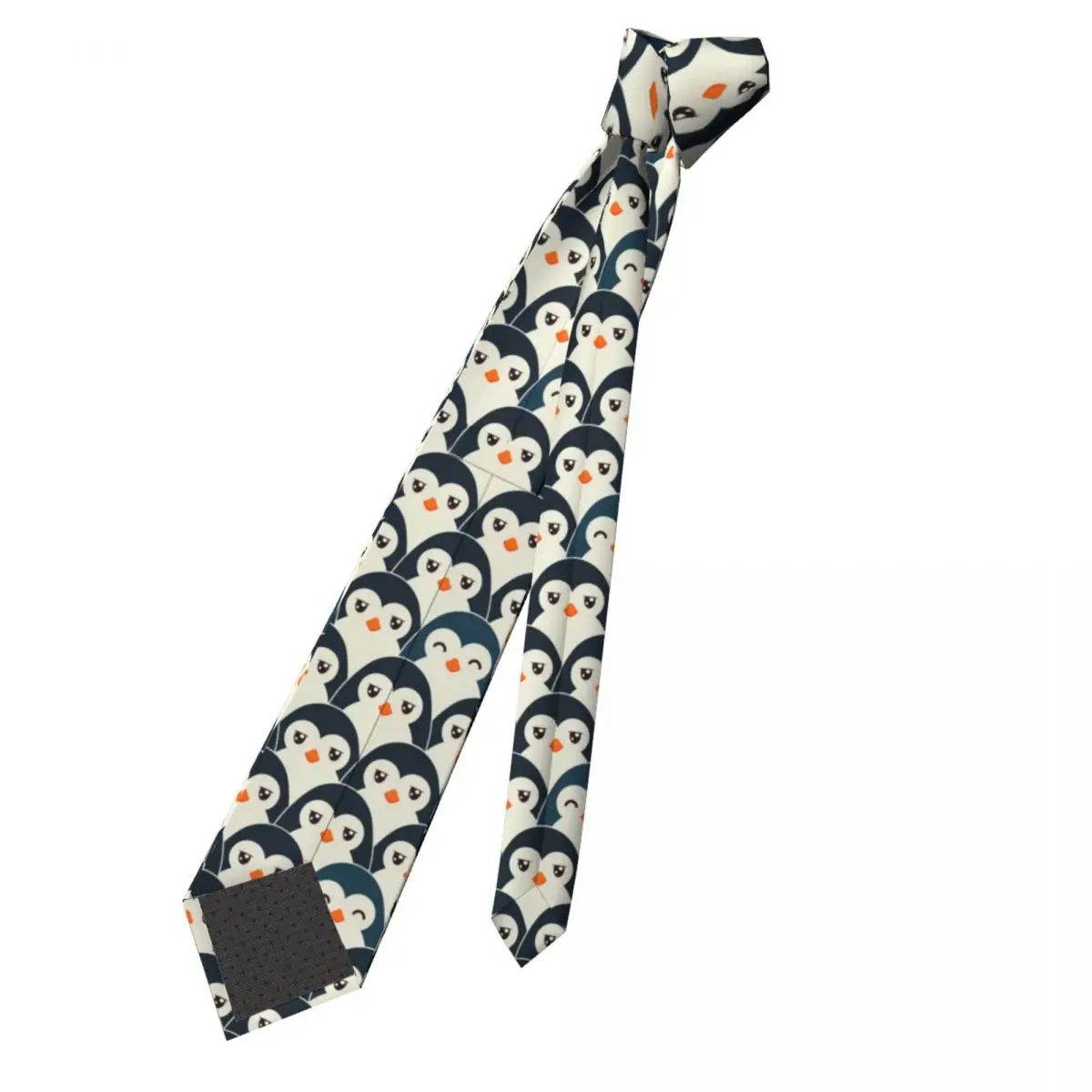 Cute Happy Penguin Neckties Men Women Polyester 8 cm Colorful Cartoon Neck Tie for Mens Skinny Classic Daily Wear Gravatas Party