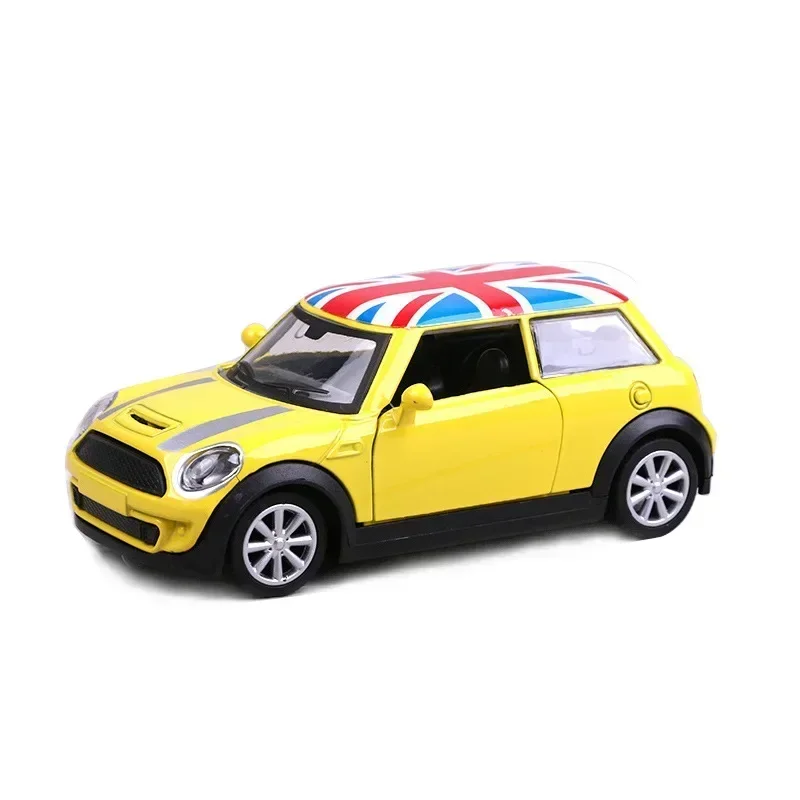 1:36 Dla BMW MINI COOPER S Alloy Car Model Toy Vehicles Kids Mini Model Toy Pull Back Car Toy Vehicles Miniature Scale Ornament