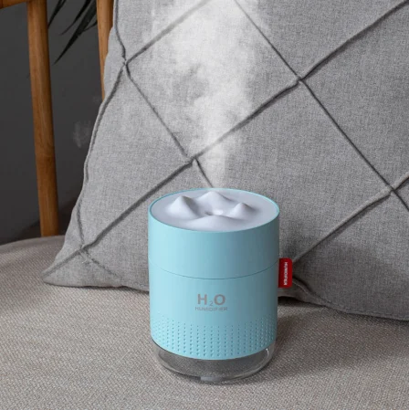 

500ml Portable Tabletop Humidificador Creative Snow Mountain View Smart Electric Air Humidifier