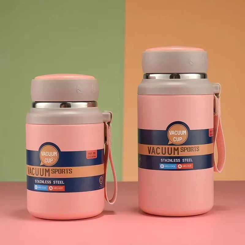 316stainless Steel Insulated Cup for Men and Women Large-capacity Short and Stout Business Portable Tea and Water Separation Cup