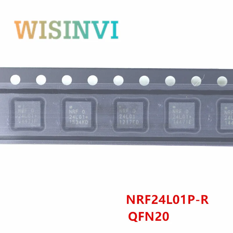 100PCS NRF24L01P-R QFN-20 24L01+ 24L01 2.4GHz  Wireless transceiver chip