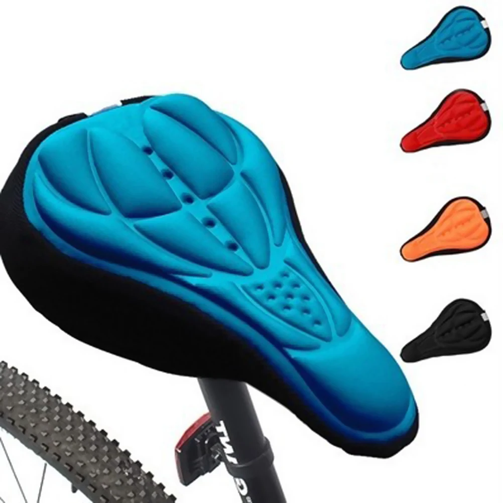

2 PCS Padded Seat Covers for Bike Seats Saddle Stationary Cushion Black Fitness