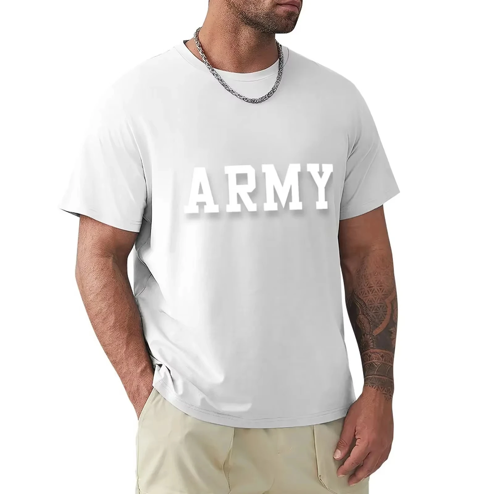 2026 New ARMY Cal Robertson Zero Day T-shirt Hippie Clothes Fun Men's Casual Versatile T-shirt Printed Pattern