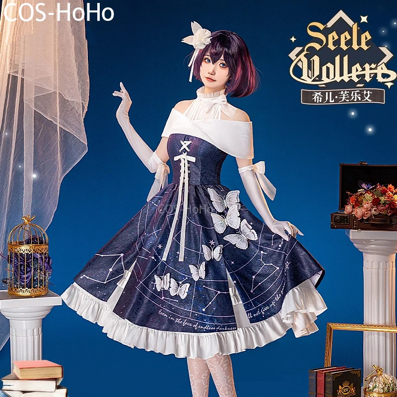 

COS-HoHo Anime Honkai Impact 3rd Seele Vollerei 6th Anniversary Dress Game Suit Cosplay Costume Halloween Party Outfit Women