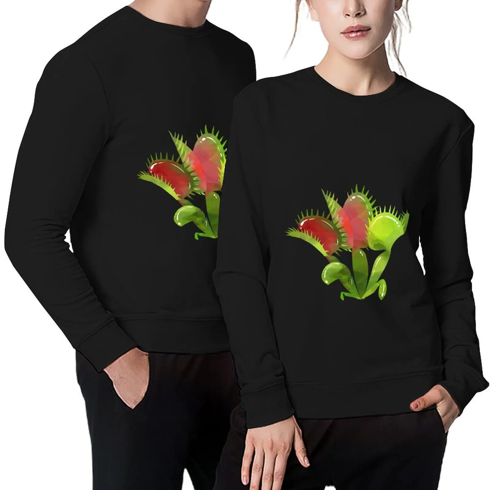 

Venus Flytrap Pullover korean clothes autumn men's winter sweater autumn clothes oversize sweatshirts