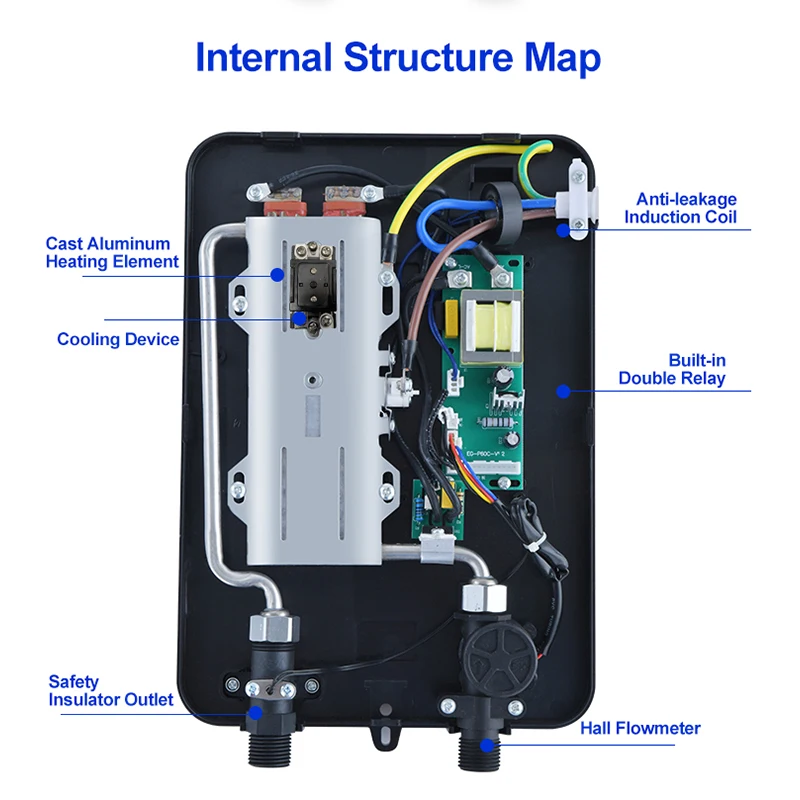 Professional Tankless Manufacturer Trending Products Geyser Water Heater Price Electric Heating Elements for Water Heater