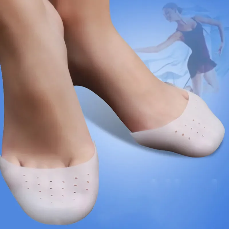 1 Pair Toe Protector Silicone Gel Pointe Toe Cap Cover Toes Soft Pads Protectors For Ballet Shoes Girls Women Foot Care Tools