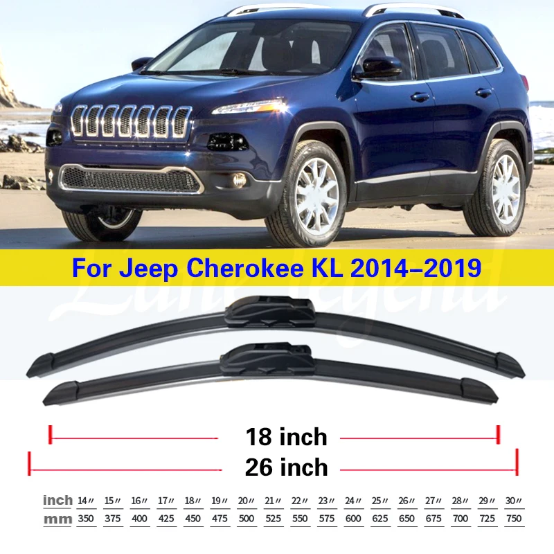 Pióra wycieraczek samochodowych do Jeep Cherokee KL 2014 2015 2016 2017 2018 2019 Szyba przednia Szyba przednia Akcesoria samochodowe 26 \