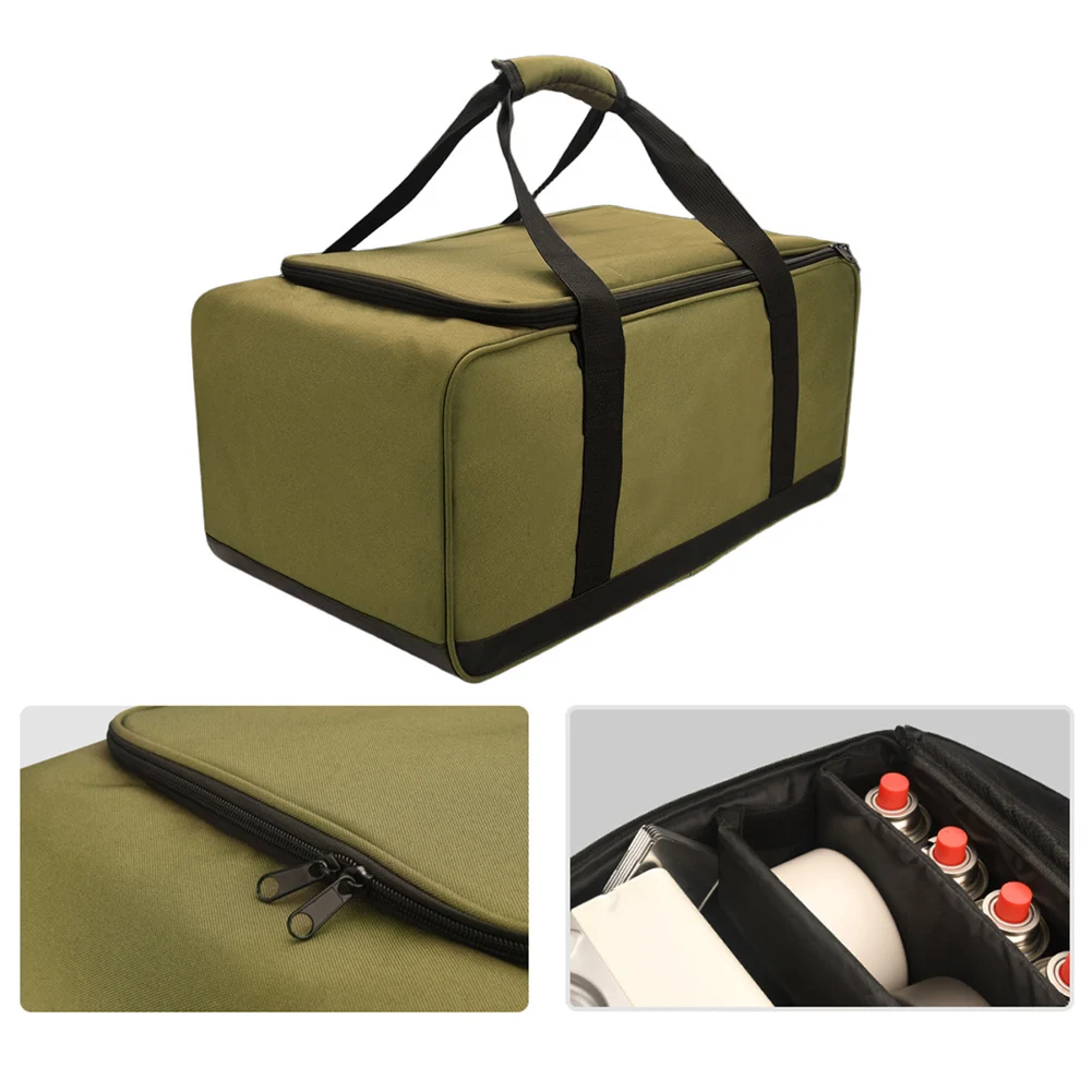 /Large /Capacity /Camping Cookware Bag Waterproof 600D Oxford Stove Storage Container With Adjustable Dividers For Outdoor Hikin
