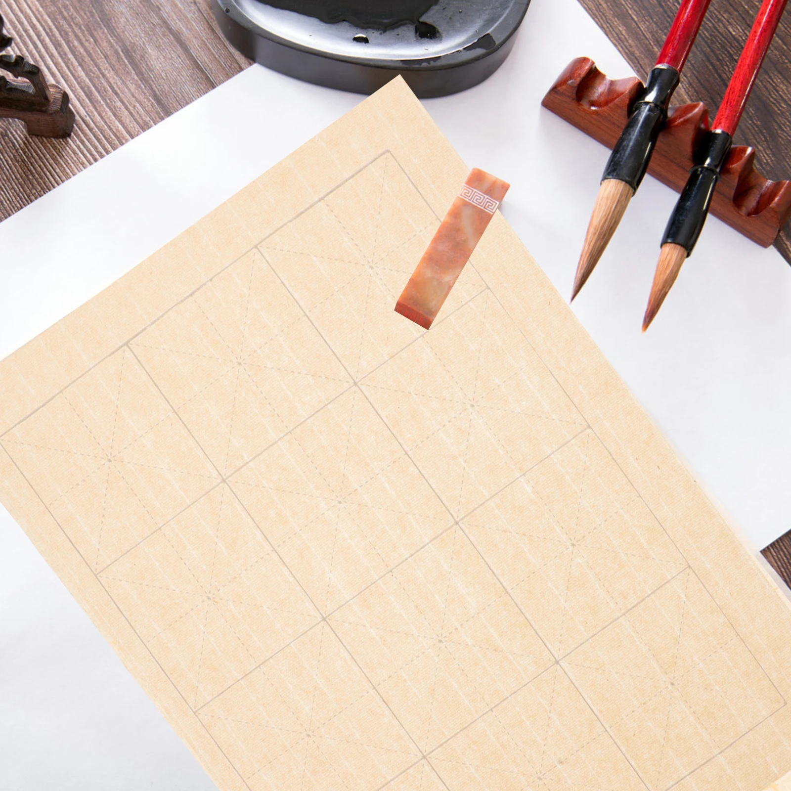 

Calligraphy Rice Paper Xuan Paper for Chinese Brush Writing Practice Thickened Smooth Durable Versatile Convenient Use
